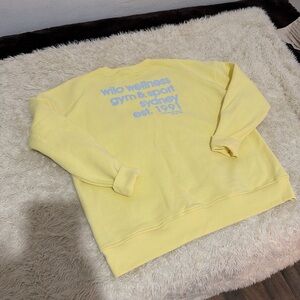 Vibrant Yellow Crewneck Sweater by Wilo Wellness